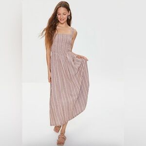 Kendall & Kylie Striped Midi Dress